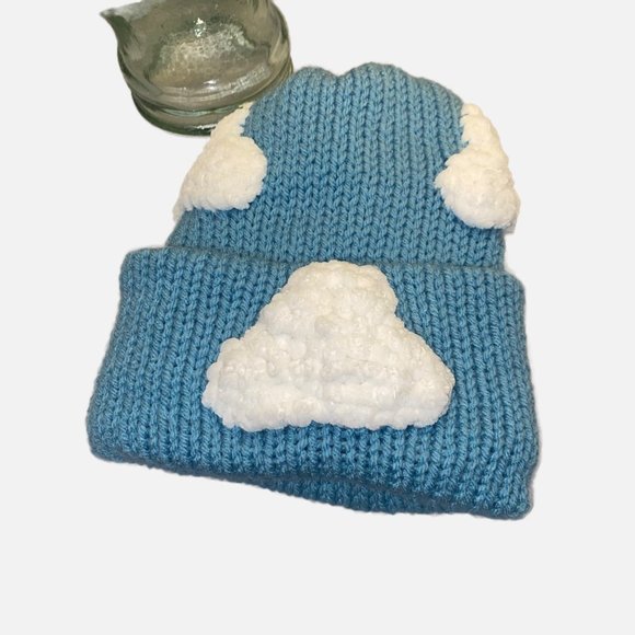 Plasma Beamz Hand Knitted Head in the Clouds Beanie - Picture 6 of 11